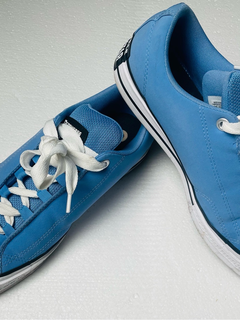 Converse Blue and White Low Top Sneakers
